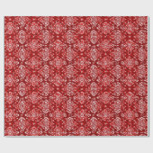 Rotes Dekorativ-Geschenkpapier mit Muster Geschenkpapier (Flach)