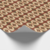 Rotes dekoratives Feiertags-Geschenkpapier Geschenkpapier (Ecke)