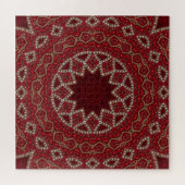 Rotes Dekoratives Puzzle (Horizontal)
