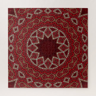 Rotes Dekoratives Puzzle