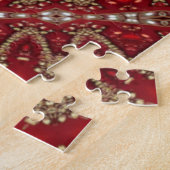 Rotes Dekoratives Puzzle (Seite)