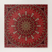 Rotes Dekoratives Puzzle (Horizontal)
