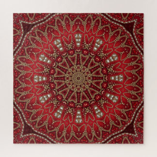 Rotes Dekoratives Puzzle