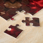 Rotes Dekoratives Puzzle (Seite)