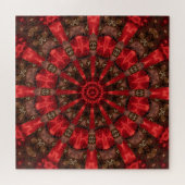 Rotes Dekoratives Puzzle (Horizontal)