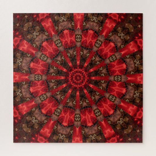 Rotes Dekoratives Puzzle (Vertikal)