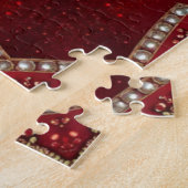 Rotes Dekoratives Puzzle (Seite)