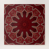 Rotes Dekoratives Puzzle (Horizontal)