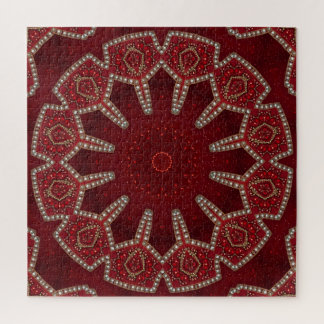 Rotes Dekoratives Puzzle