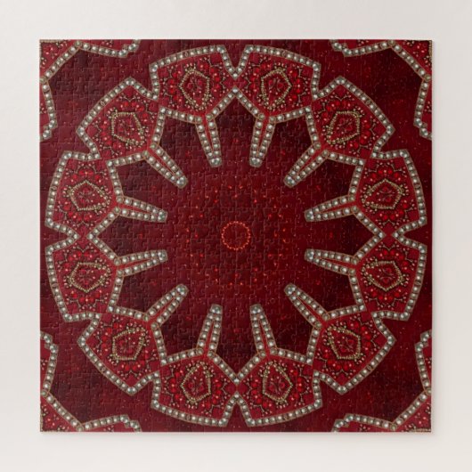 Rotes Dekoratives Puzzle (Vertikal)