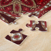 Rotes Dekoratives Puzzle (Seite)
