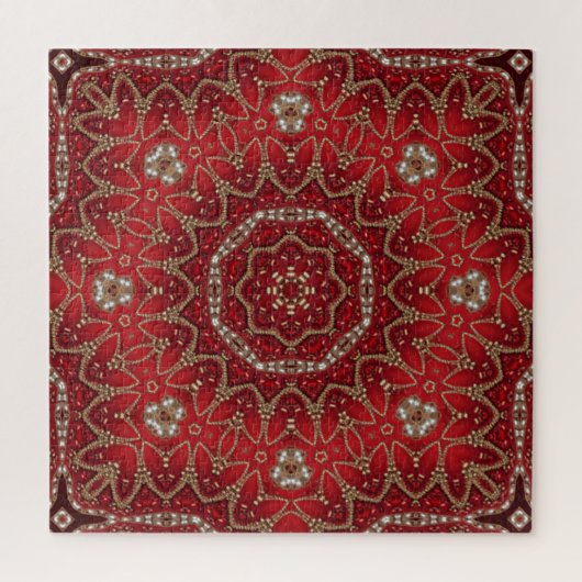 Rotes Dekoratives Puzzle (Vertikal)