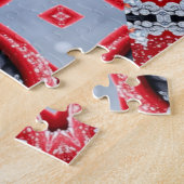 Rotes Dekoratives Puzzle (Seite)