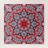 Rotes Dekoratives Puzzle (Horizontal)