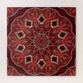 Rotes Dekoratives Puzzle (Horizontal)