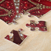 Rotes Dekoratives Puzzle (Seite)