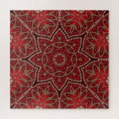 Rotes Dekoratives Puzzle (Horizontal)