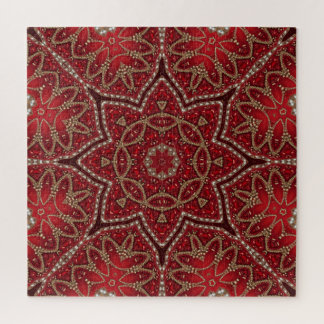 Rotes Dekoratives Puzzle