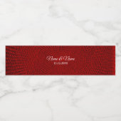 Rotes dekoratives Wasser Flaschenetikett Wasserflaschenetikett (Einzelnes Label)