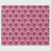 Rotes des Chic bunte und lila ikat Stammes- Muster Geschenkpapier (Flach)