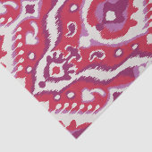 Rotes des Chic bunte und lila ikat Stammes- Muster Seidenpapier (Ausschnitt)