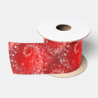 Rotes Design 3" breites Satinband 2 Yard Rolle