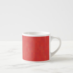 Rotes, dezentes minimalistisches, elegantes Muster Espressotasse