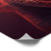 Rotes Dog-Poster Poster (Ecke)