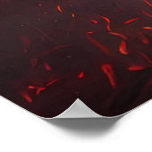 Rotes Dog-Poster Poster (Ecke)