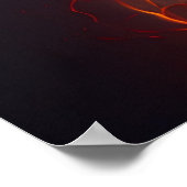 Rotes Dog-Poster Poster (Ecke)