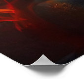 Rotes Dog-Poster Poster (Ecke)