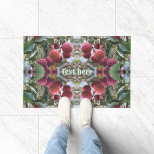 Rotes Dogwood Frucht Natur Personalisiert Fußmatte
