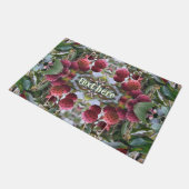 Rotes Dogwood Frucht Natur Personalisiert Fußmatte (Schrägansicht)