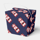 Rotes Doppeldecker-Gastgeschenk Geschenkschachtel (Rückseite)