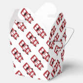 Rotes Doppeldecker-Gastgeschenk Geschenkschachtel (Geöffnet)