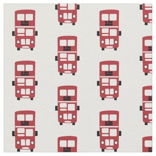 Rotes Doppeldeckerbusgewebe Stoff (Nahaufnahme)