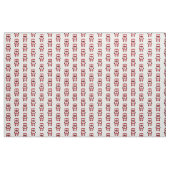 Rotes Doppeldeckerbusgewebe Stoff (Fat Quarter (45,7 x 55,9 cm))