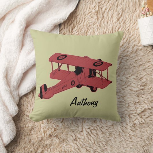 rotes Doppeldeckerkinderraum-Wurfkissen Kissen (Decke)