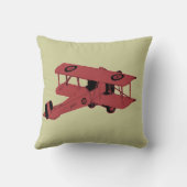 rotes Doppeldeckerkinderraum-Wurfkissen Kissen (Rückseite)