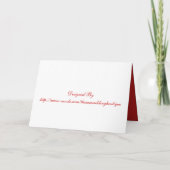 Rotes Doppelglücksgefühl Chinesische Hochzeit Einladung (Rückseite)