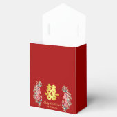 Rotes doppeltes Glück Blumenzwiebeln Chinesische H Geschenkschachtel (Geöffnet)