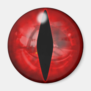 Rotes Drache-Auge Magnet