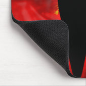 Rotes Drache-Auge Mousepad (Ecke)