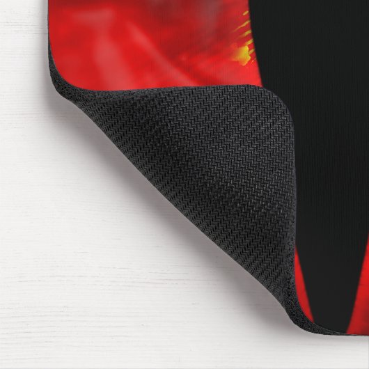 Rotes Drache-Auge Mousepad (Ecke)