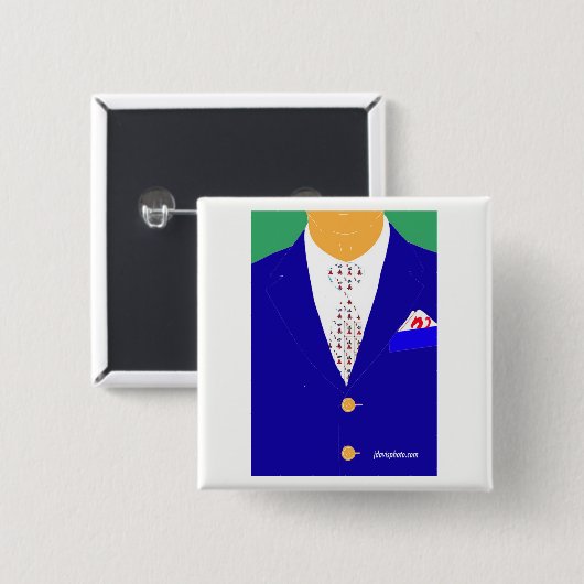 Rotes Drache-Button Milliamperestunde Jongg Button (Vorne & Hinten)