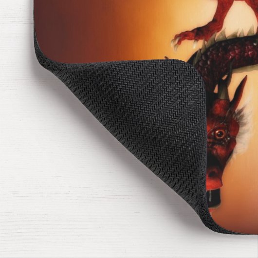 Rotes Drache mousepad (Ecke)