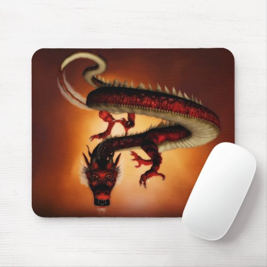 Rotes Drache mousepad (Mit Mouse)