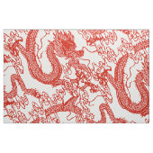 Rotes Drache-Muster Stoff (Fat Quarter (45,7 x 55,9 cm))