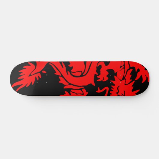 Rotes Drache-Skateboard Skateboard (Horizontal)