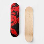 Rotes Drache-Skateboard Skateboard (Vorderseite)